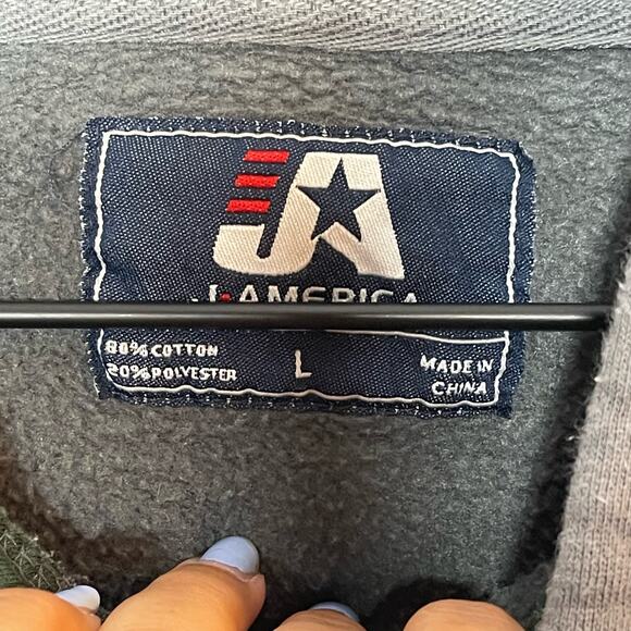 Michigan State Spartans Hoodie Sweatshirt Mens Size Large Gray Pullover Athletic - Picture 5 of 5